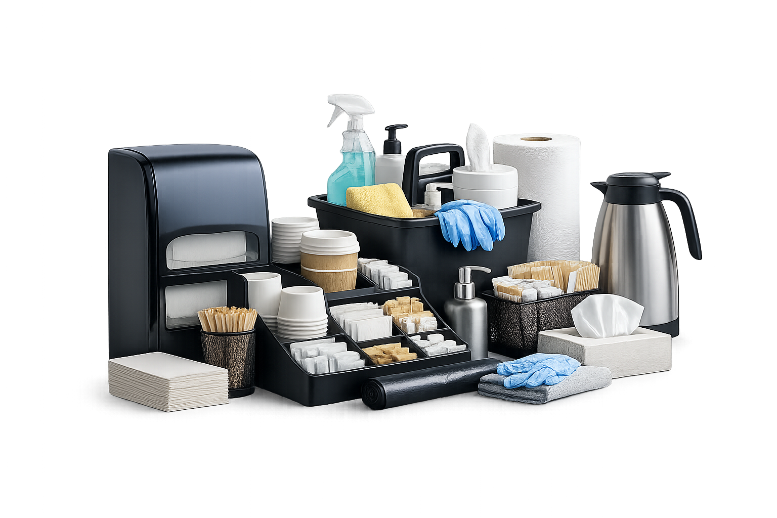 Inventory reliability for offices breakrooms reception and janitorial closets